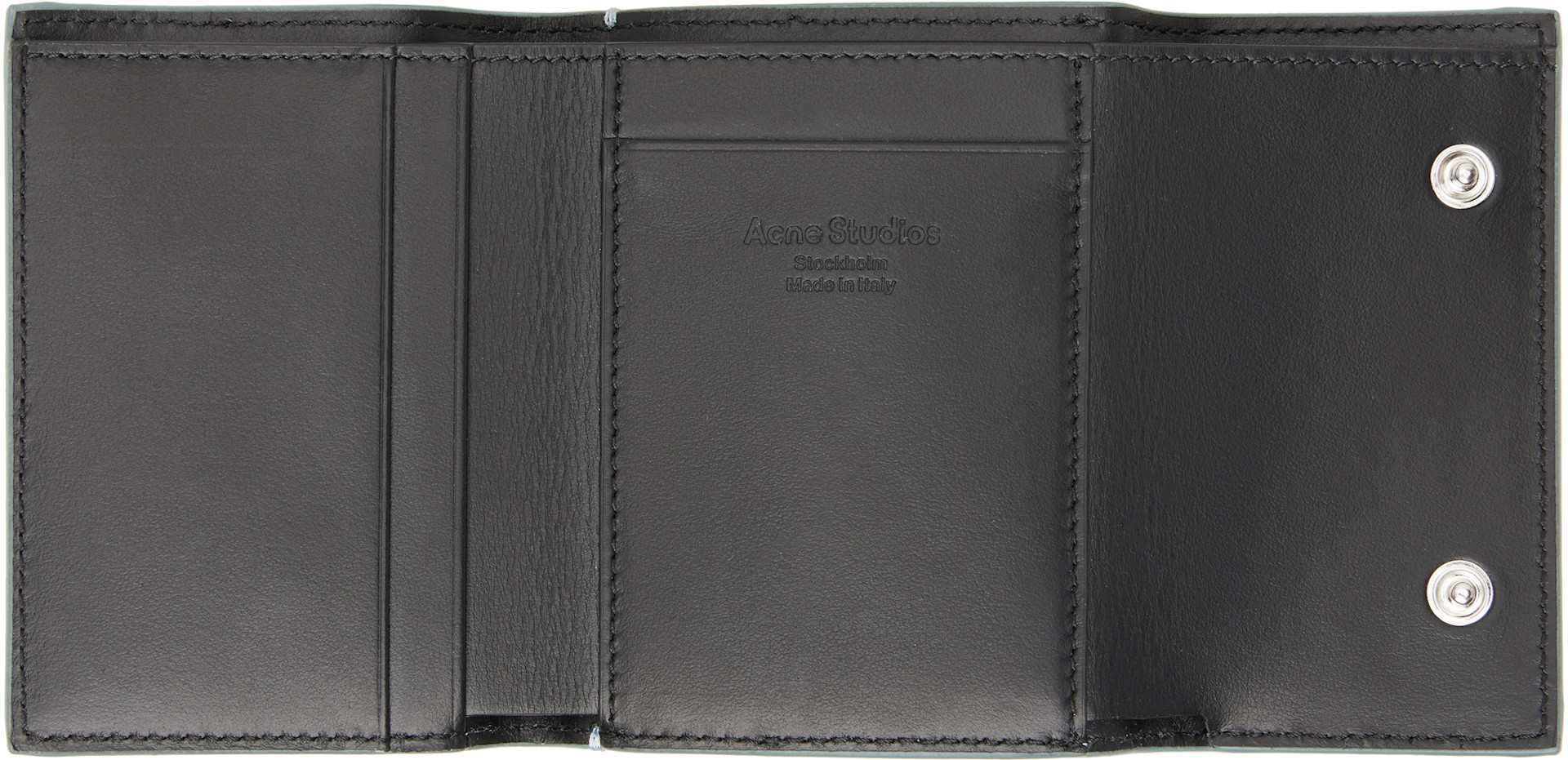 Acne Studios - Blue Leather Trifold Wallet
