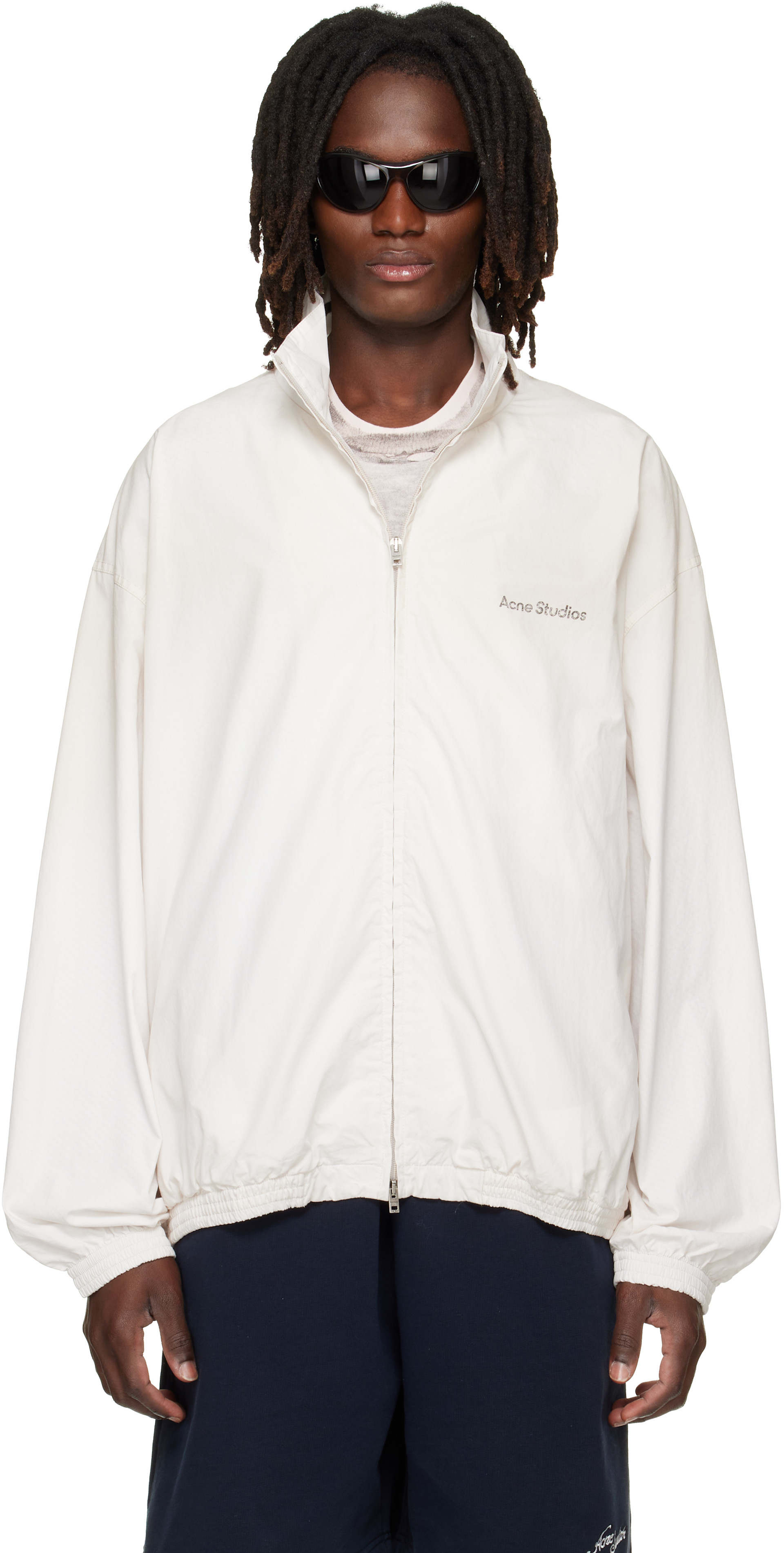 Acne Studios - Off-White Washed Logo Jacket