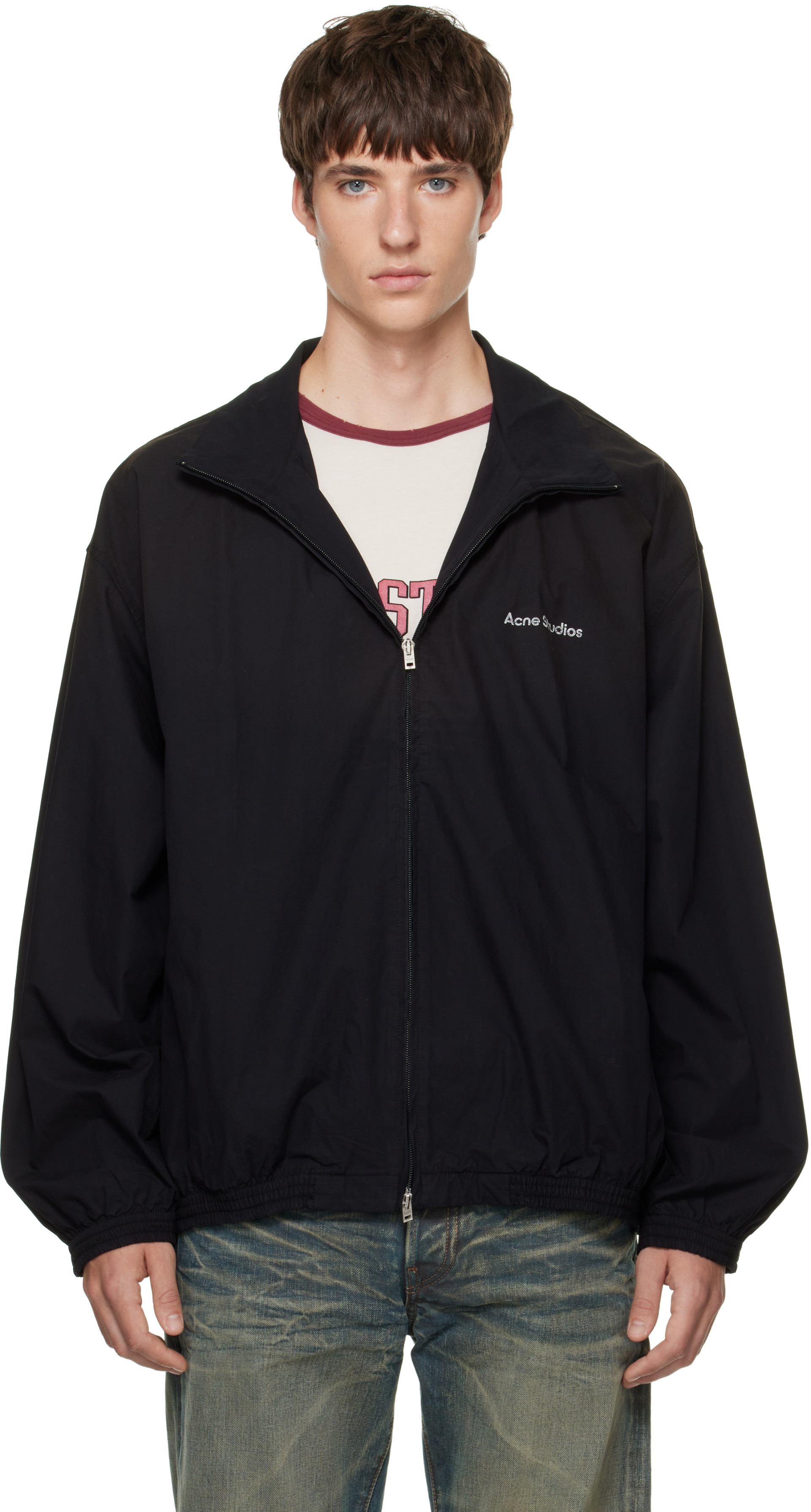 Acne Studios - Blouson noir à logo