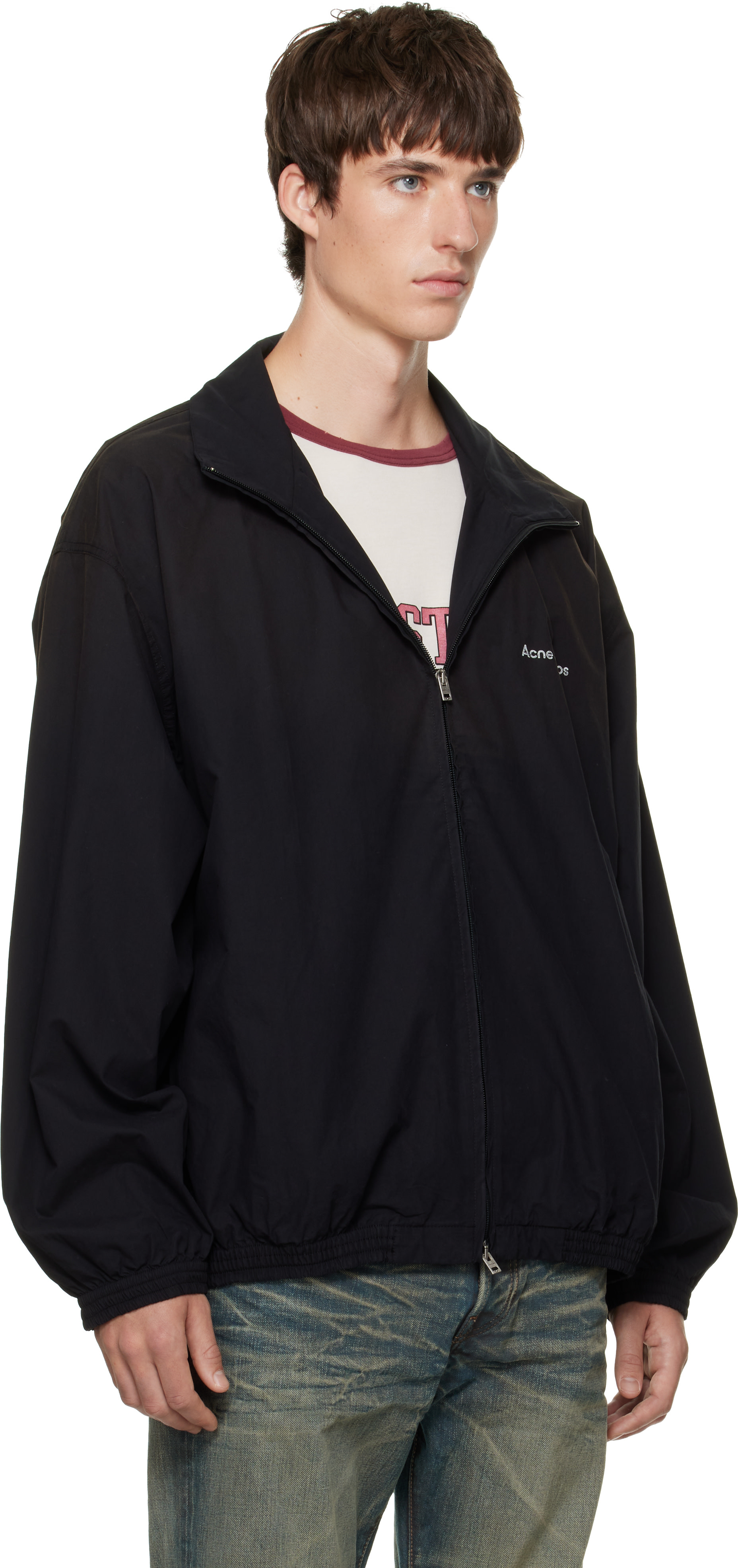 Acne Studios - Blouson noir à logo