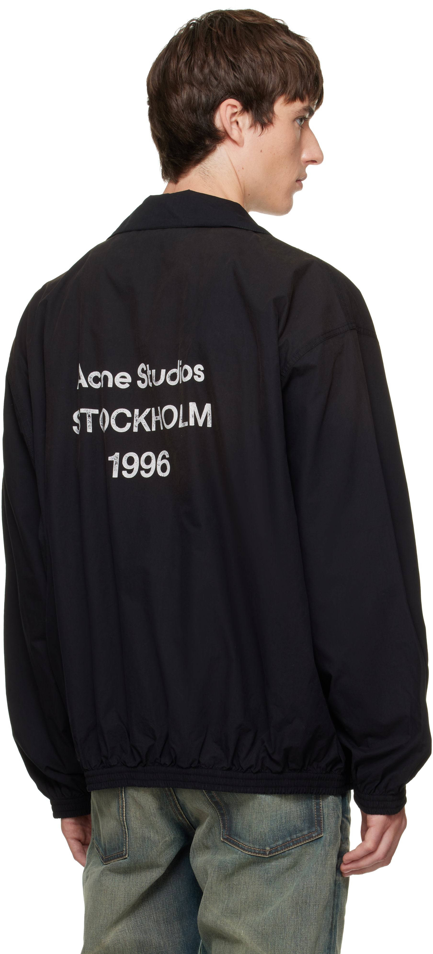 Acne Studios - Blouson noir à logo