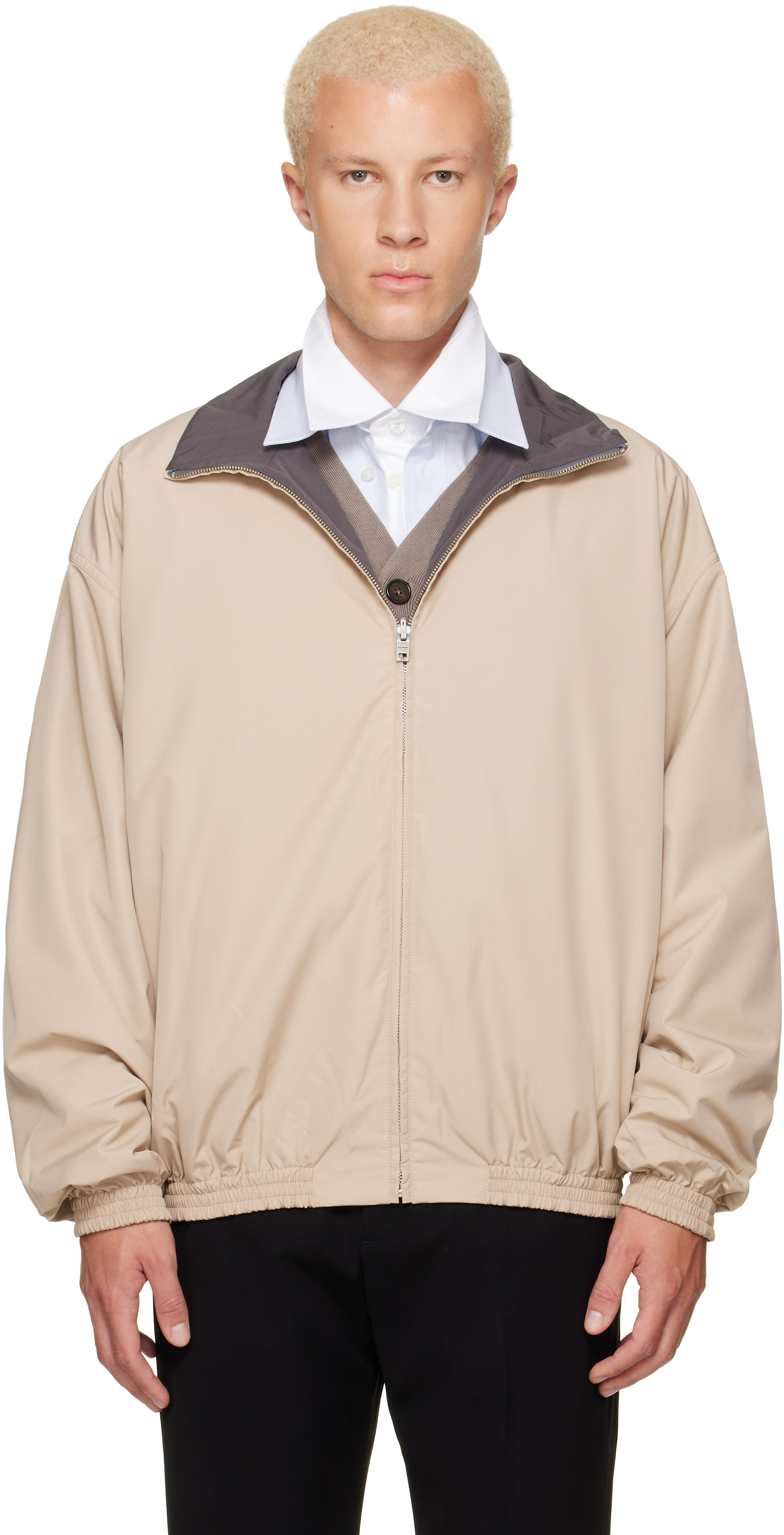 Acne Studios - Beige Reversible Logo Jacket