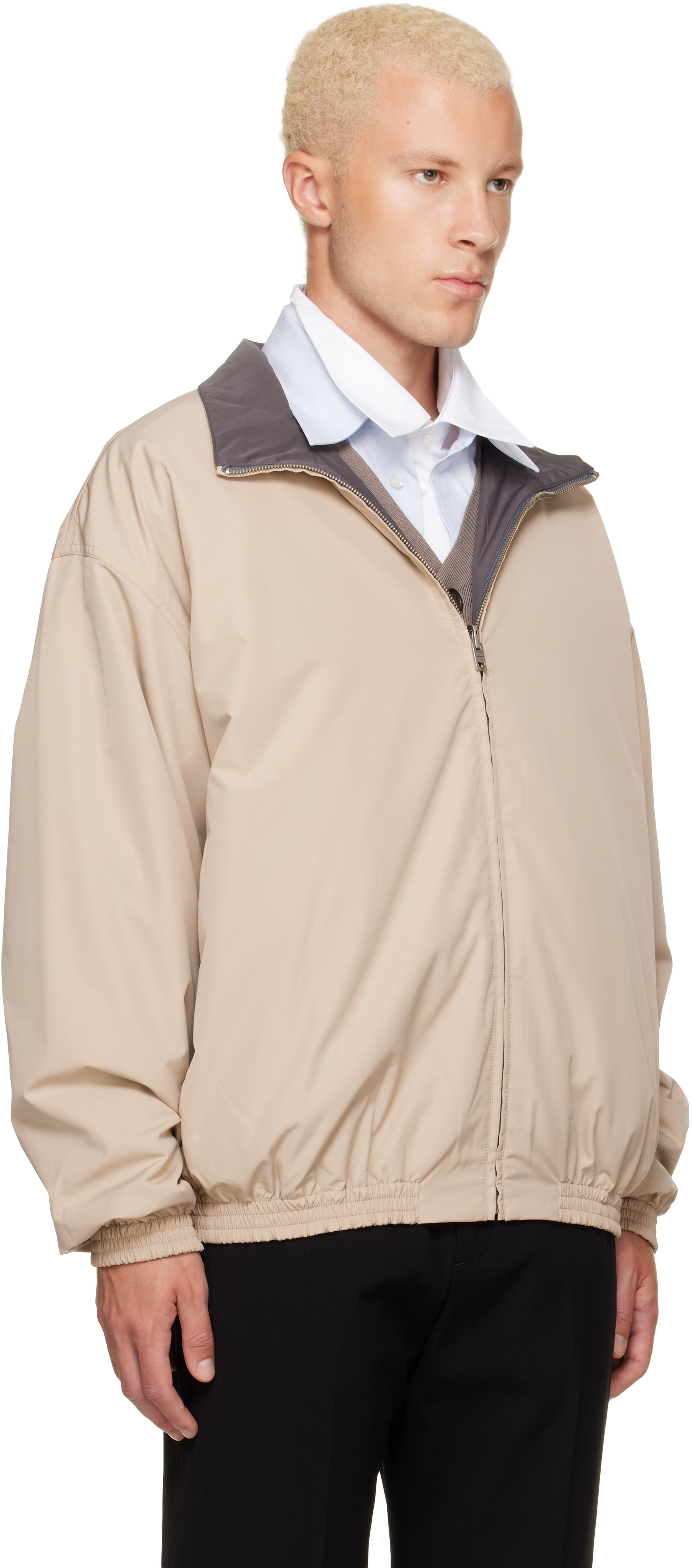 Acne Studios - Beige Reversible Logo Jacket