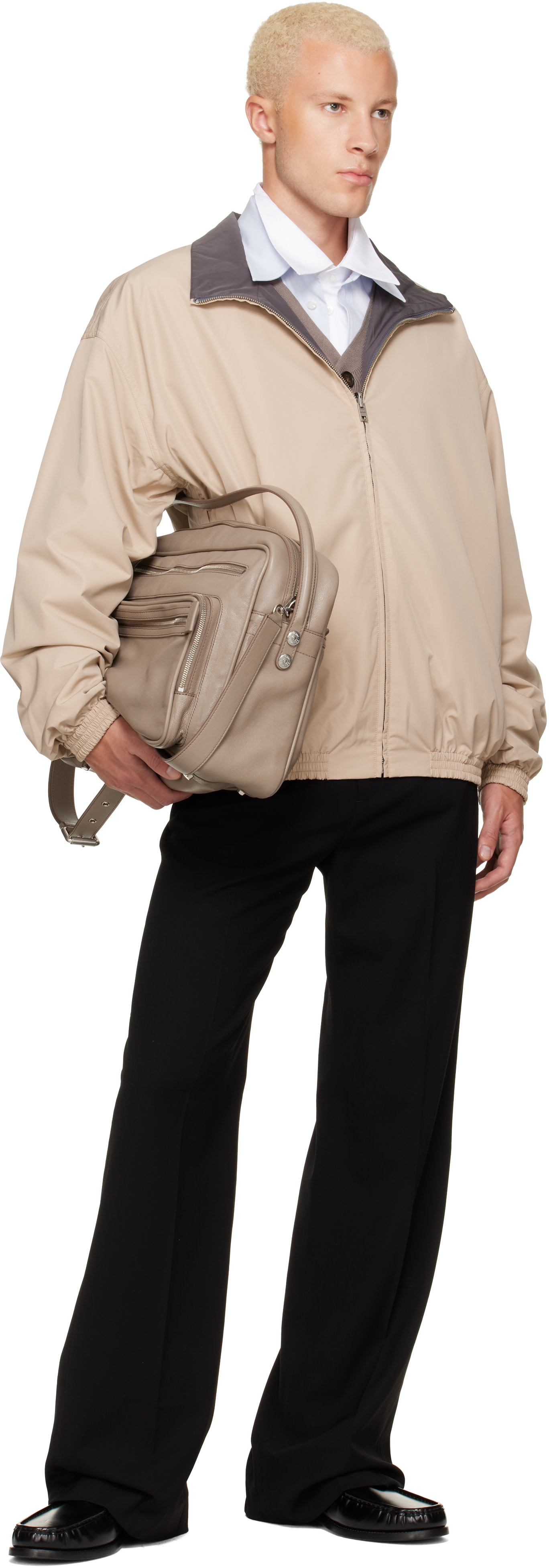 Acne Studios - Beige Reversible Logo Jacket
