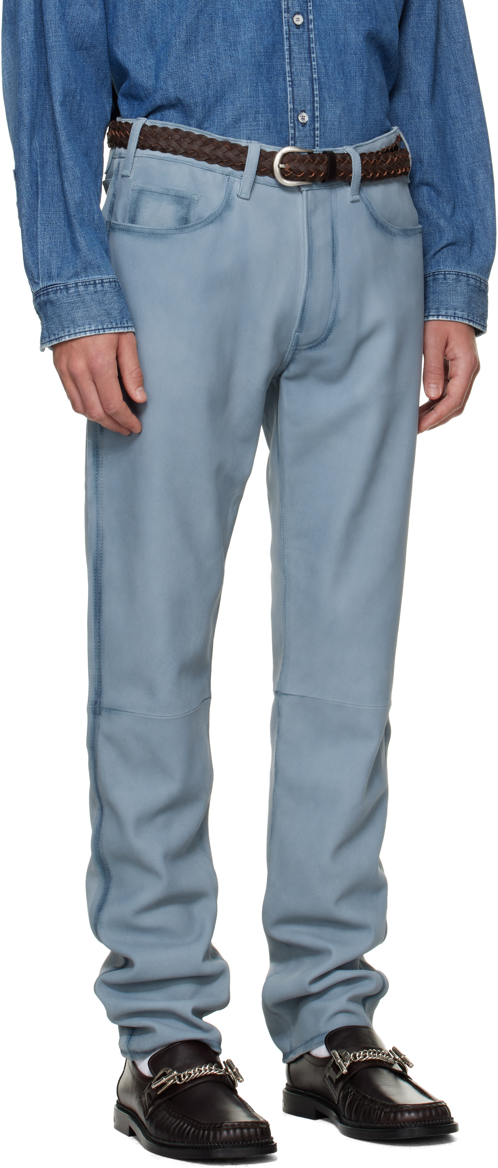 Acne Studios - Blue 1979 Suede Trousers