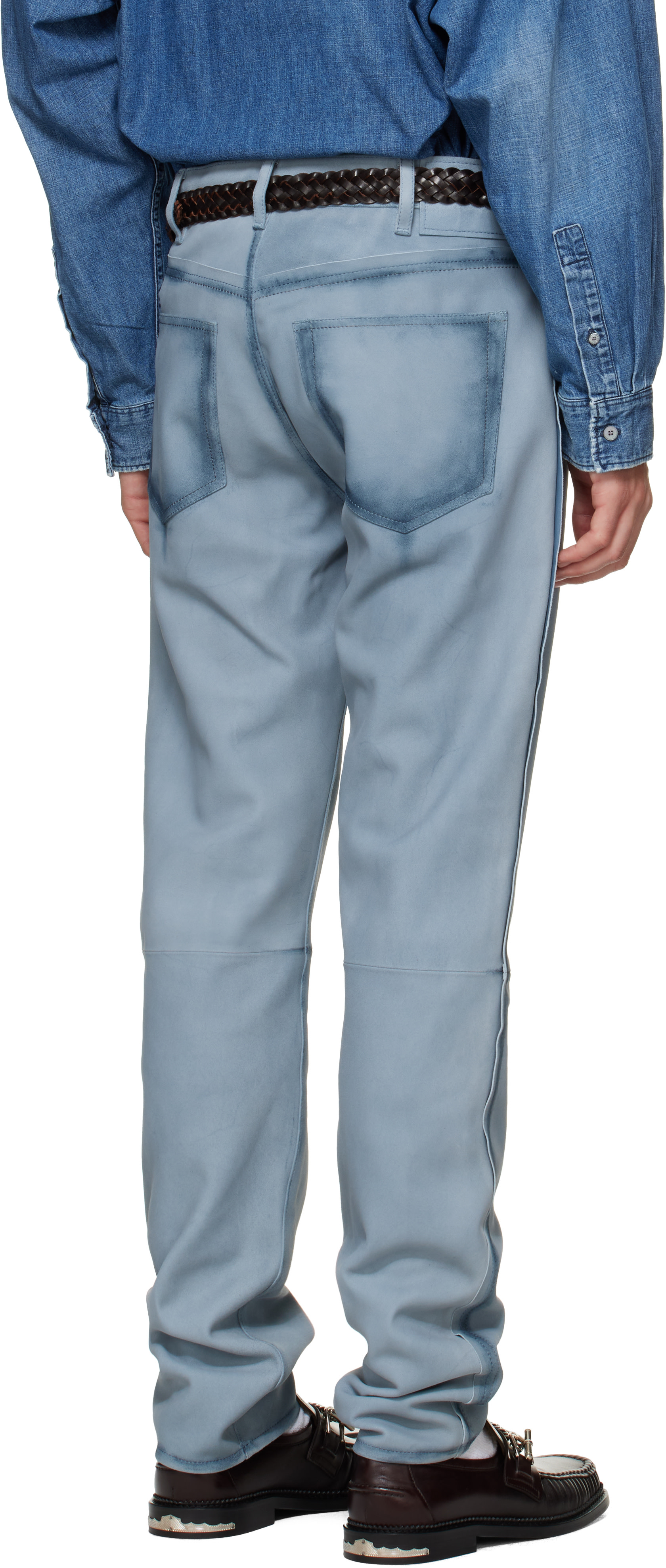 Acne Studios - Blue 1979 Suede Trousers