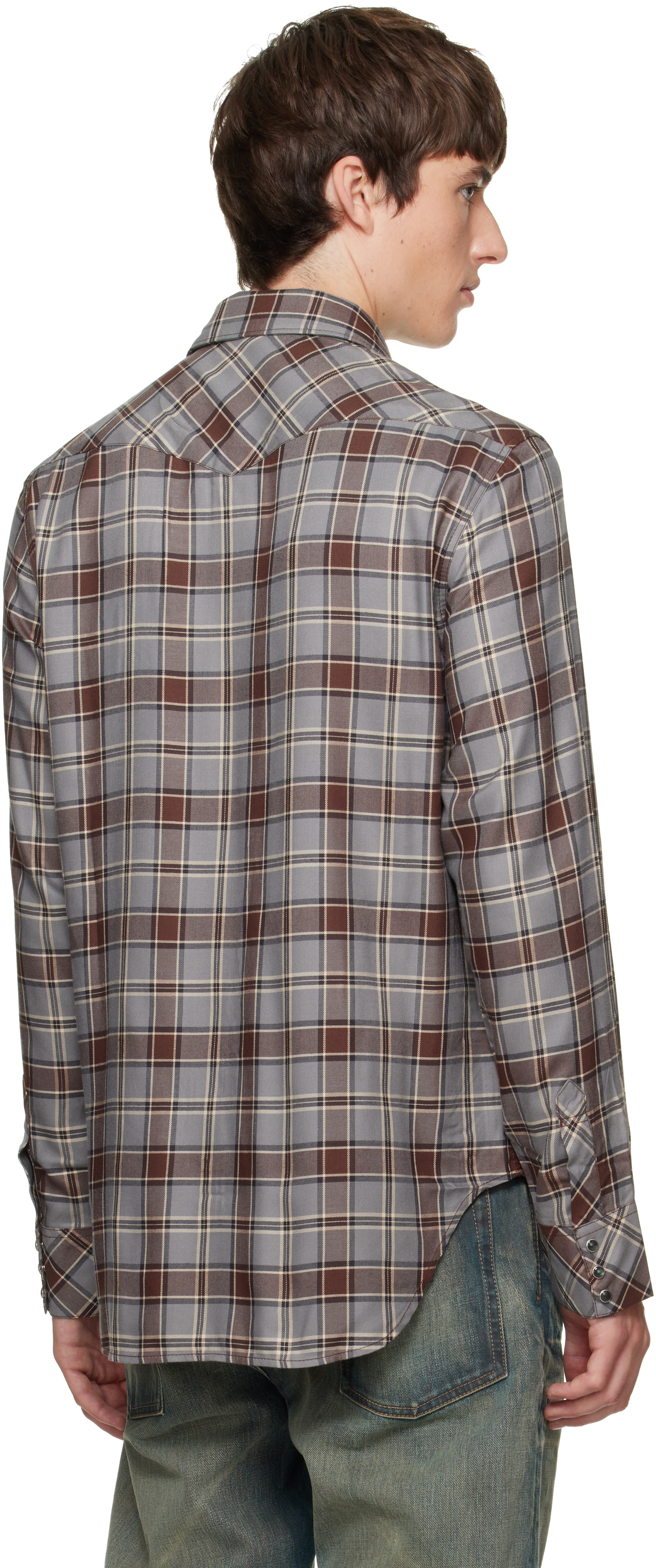 Acne Studios - Gray Flannel Check Button-Up Shirt