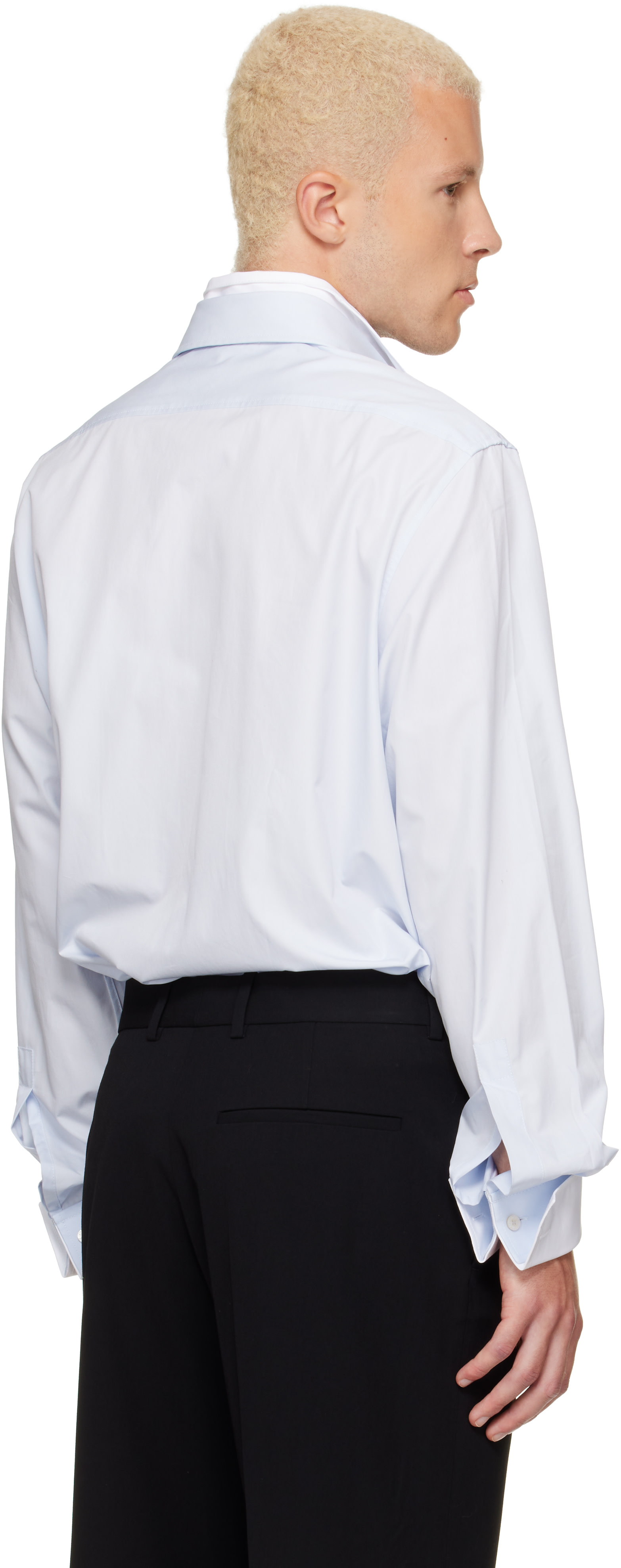 Acne Studios - Blue Layered Poplin Button-Up Shirt
