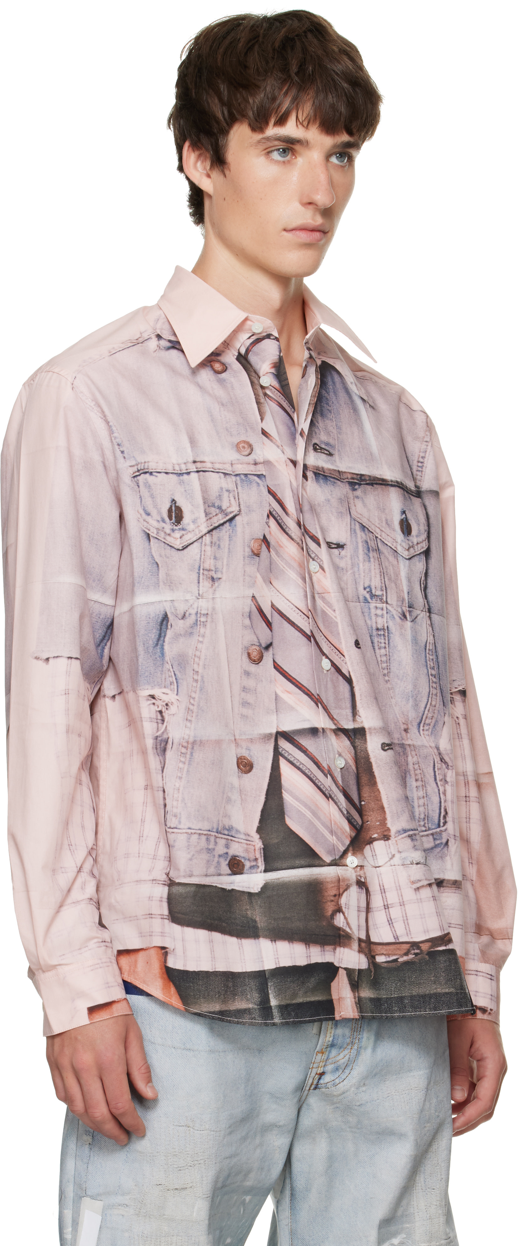 Acne Studios - Pink Printed Button-Up Shirt
