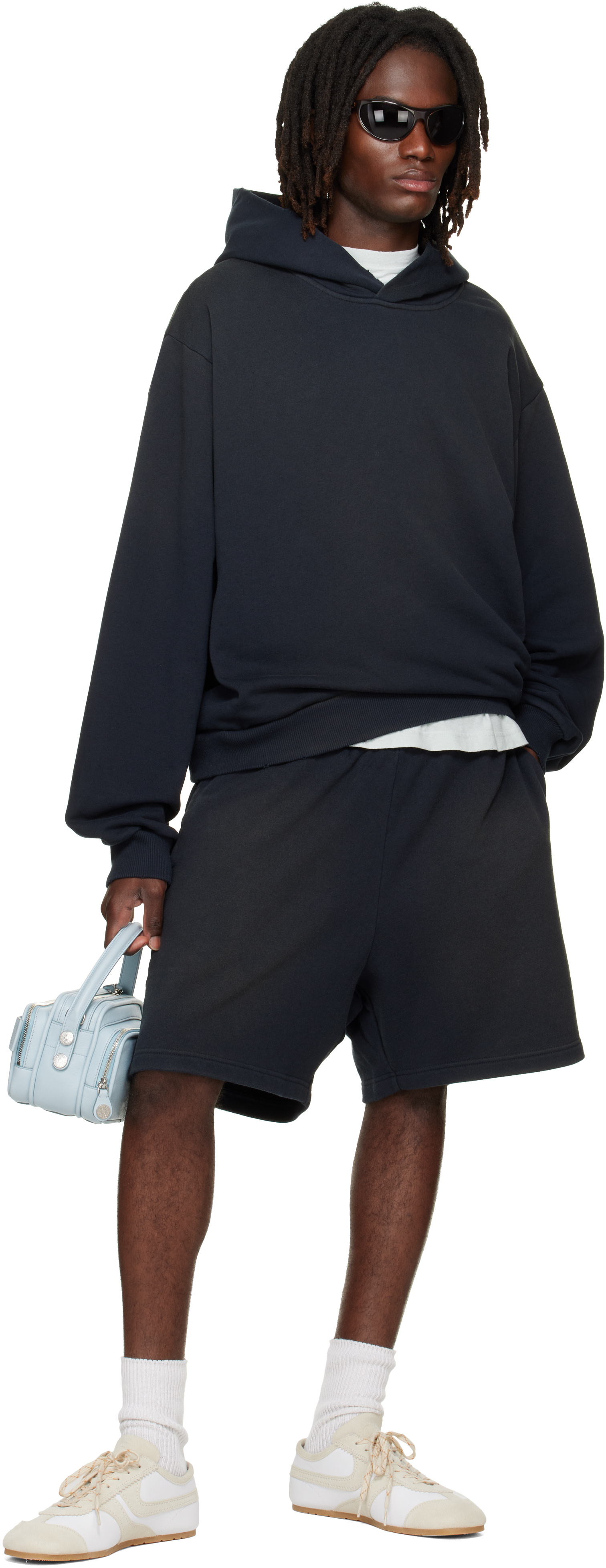 Acne Studios - Black Printed-Logo Shorts