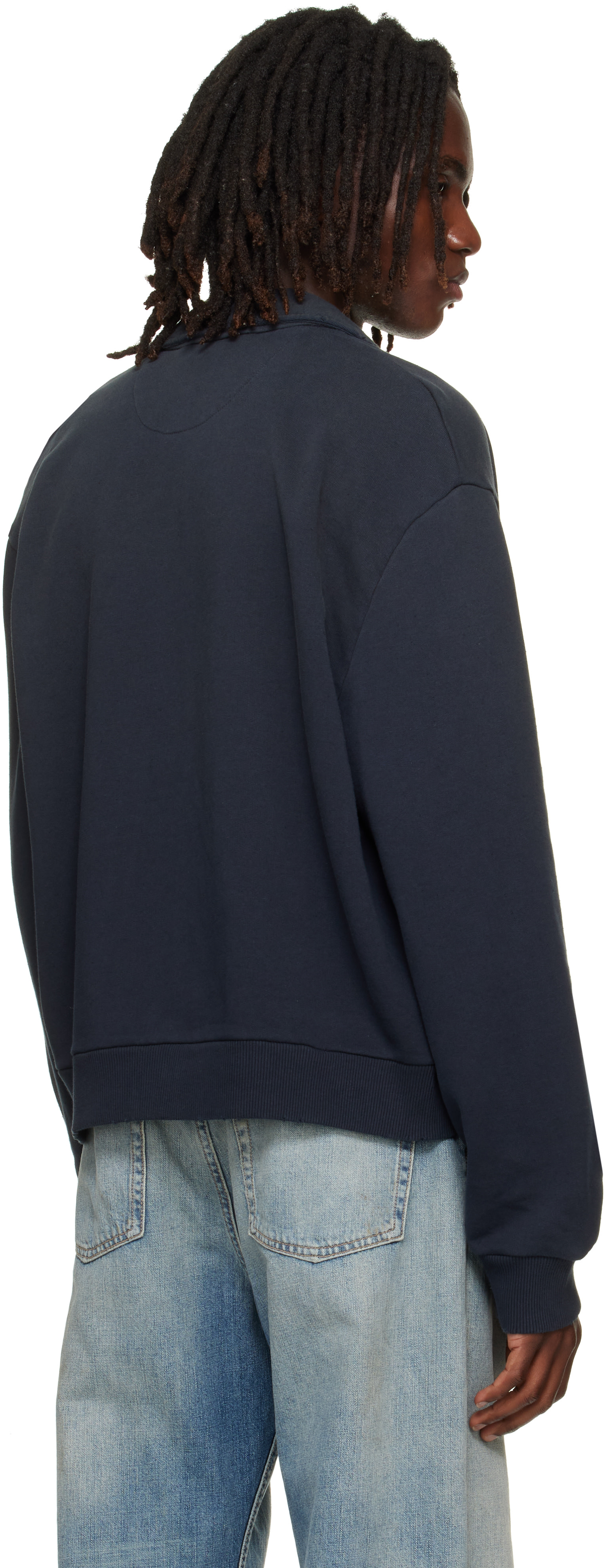Acne Studios - Pull molletonné noir à glissière