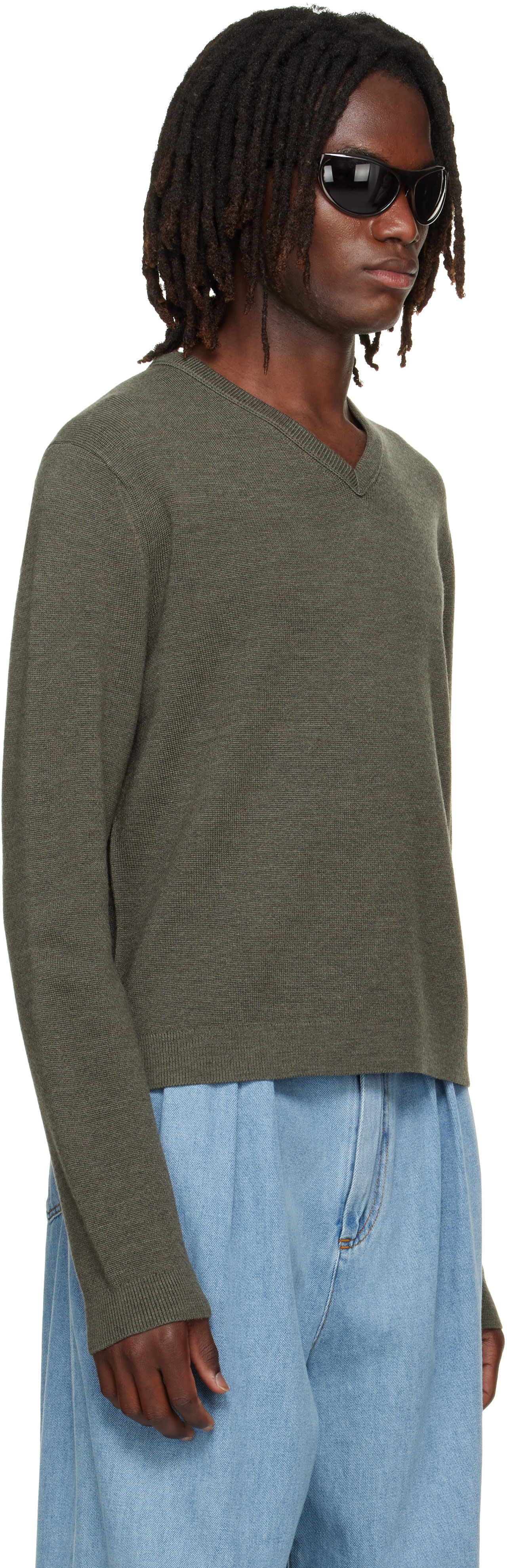 Acne Studios - Khaki Merino Wool Sweater