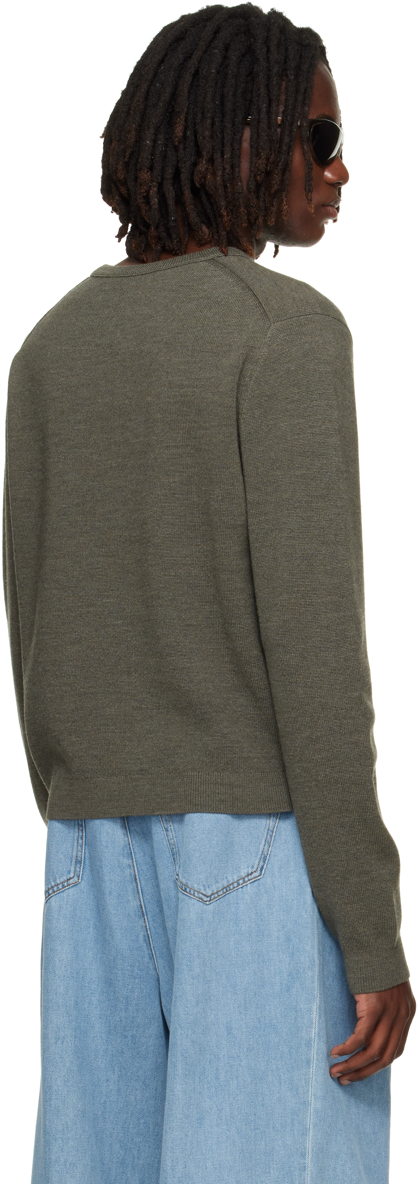 Acne Studios - Khaki Merino Wool Sweater
