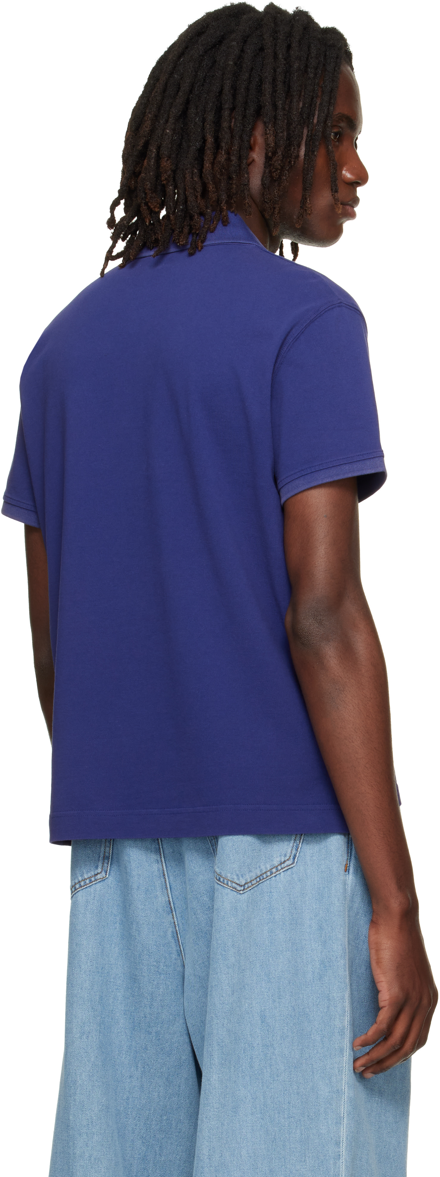 Acne Studios - Purple Embroidered Logo Polo