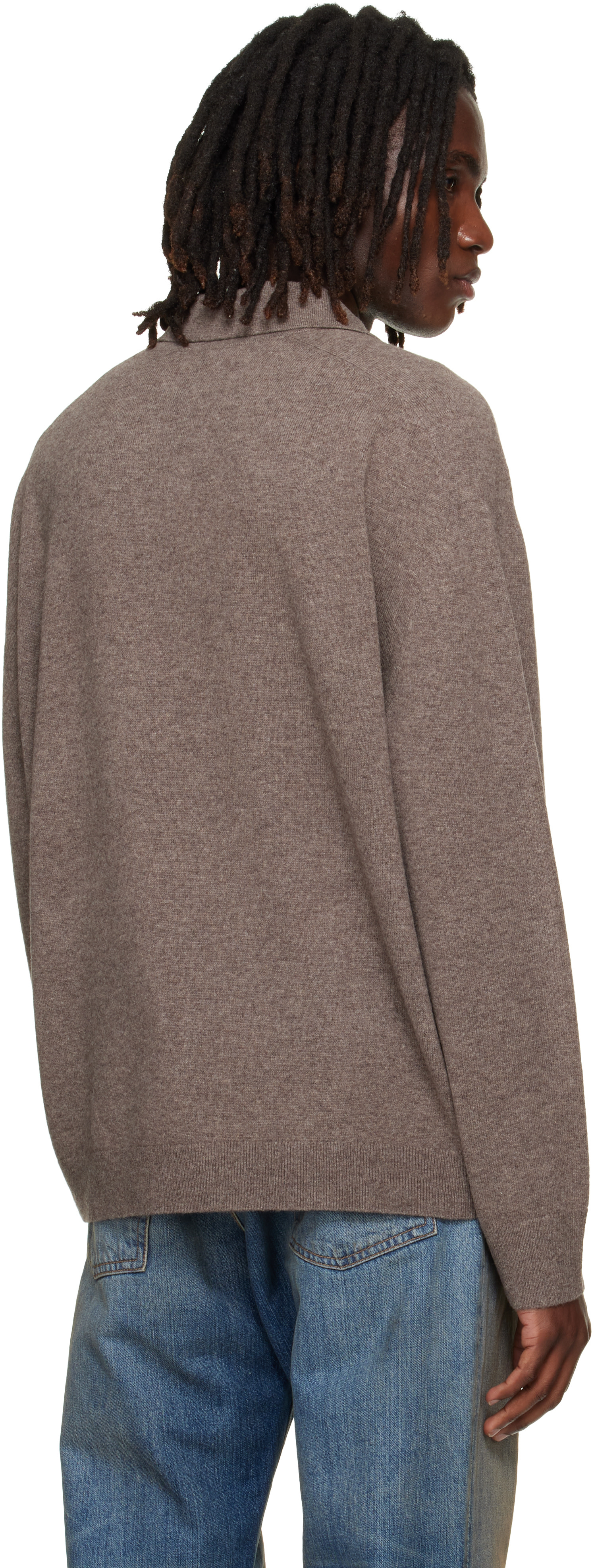 Acne Studios - Brown Wool Knit Polo