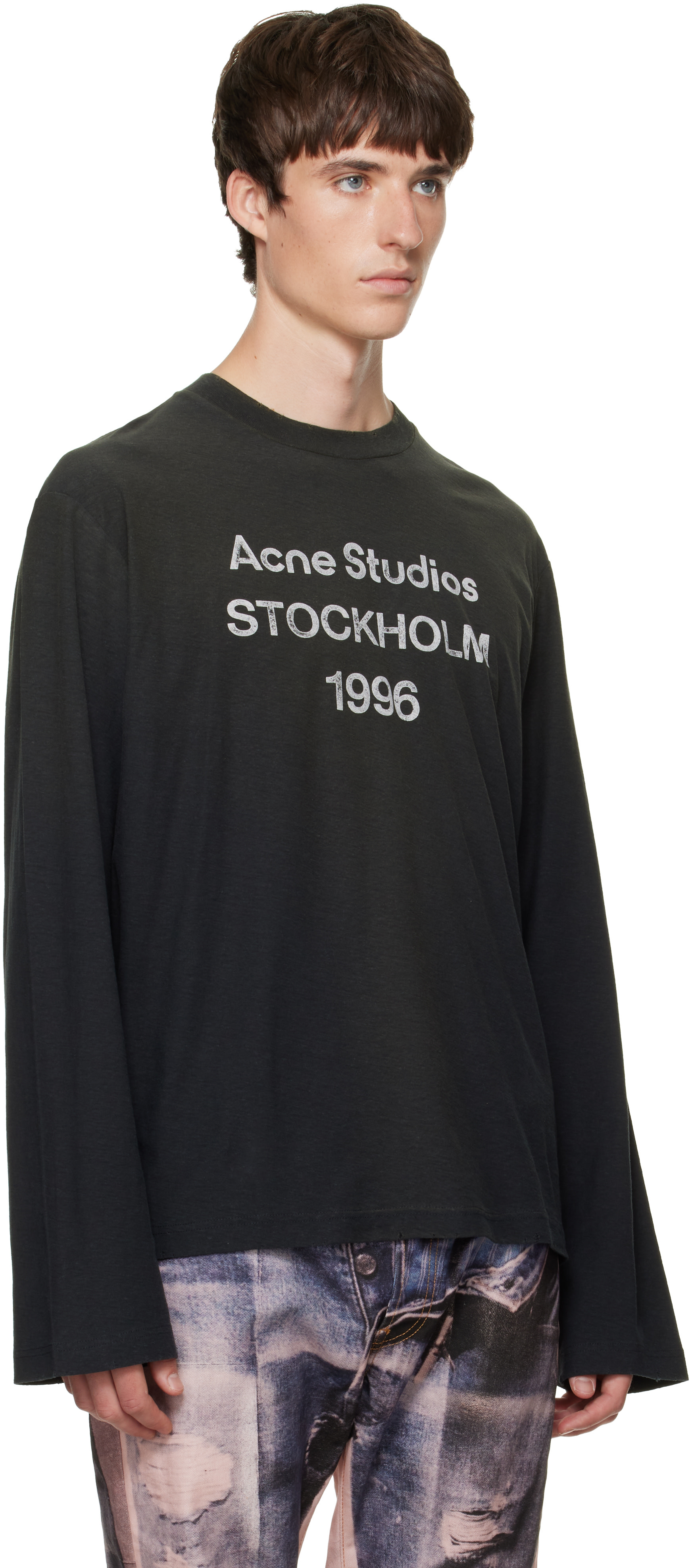 Acne Studios - Black Sprayed '1996' Logo T-shirt