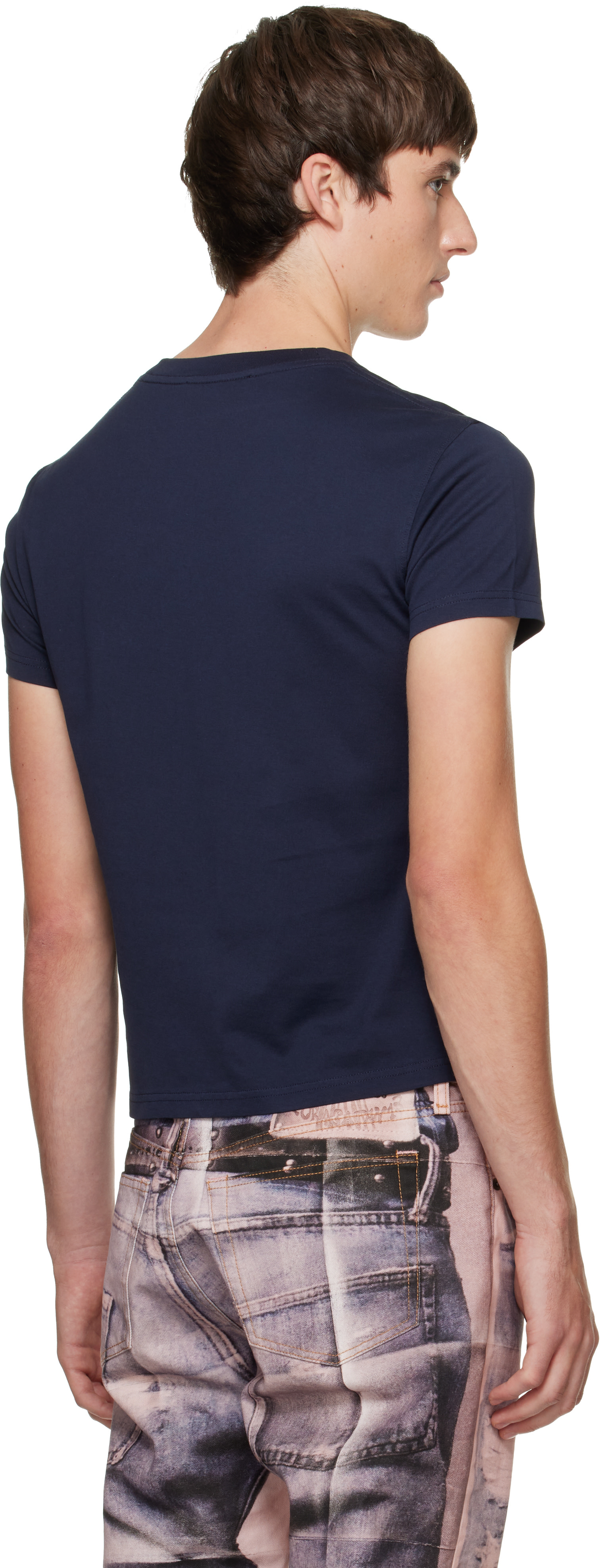 Acne Studios - Navy Jersey Logo T-shirt