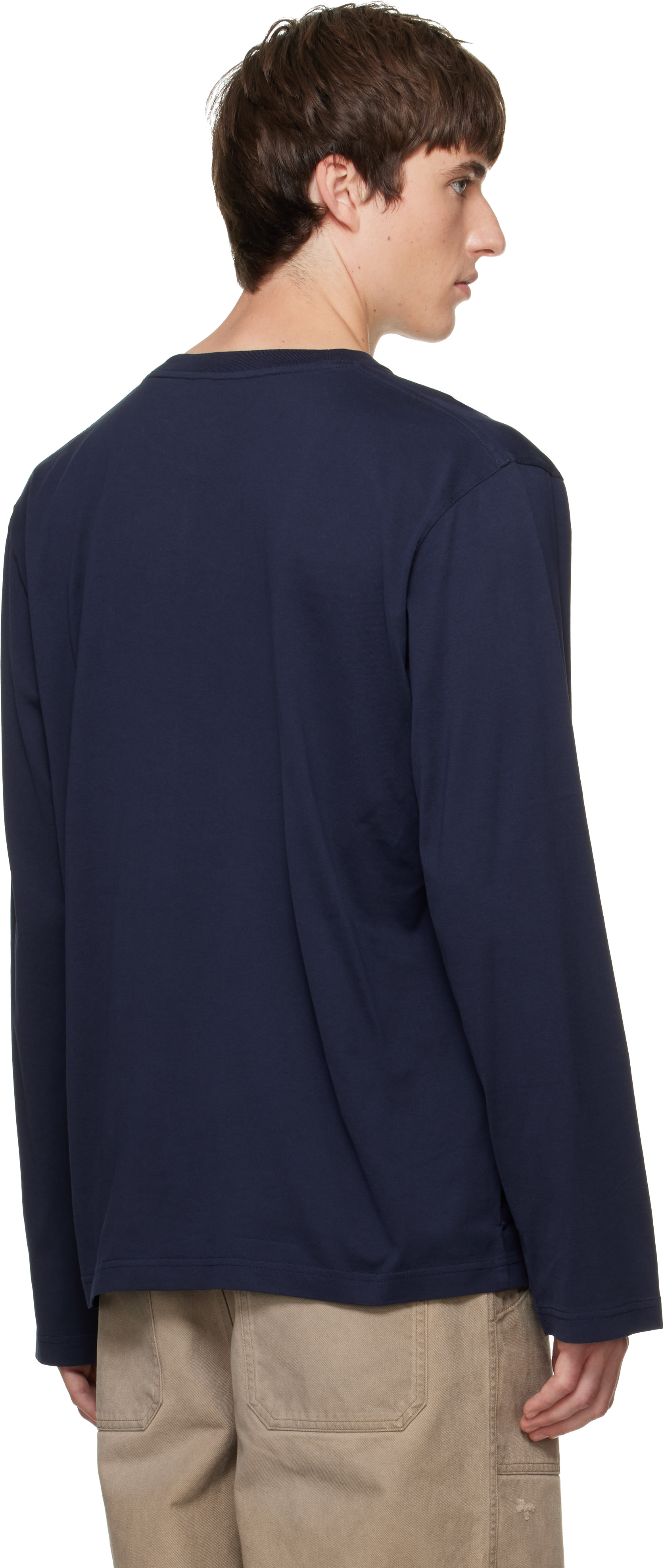 Acne Studios - Navy Jersey Logo T-shirt