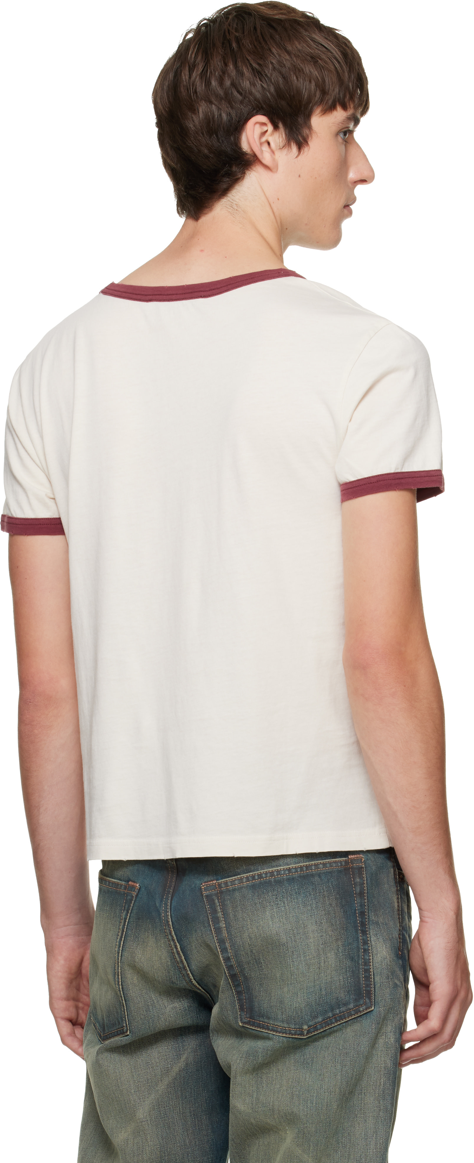 Acne Studios - T-shirt graphique blanc cassé