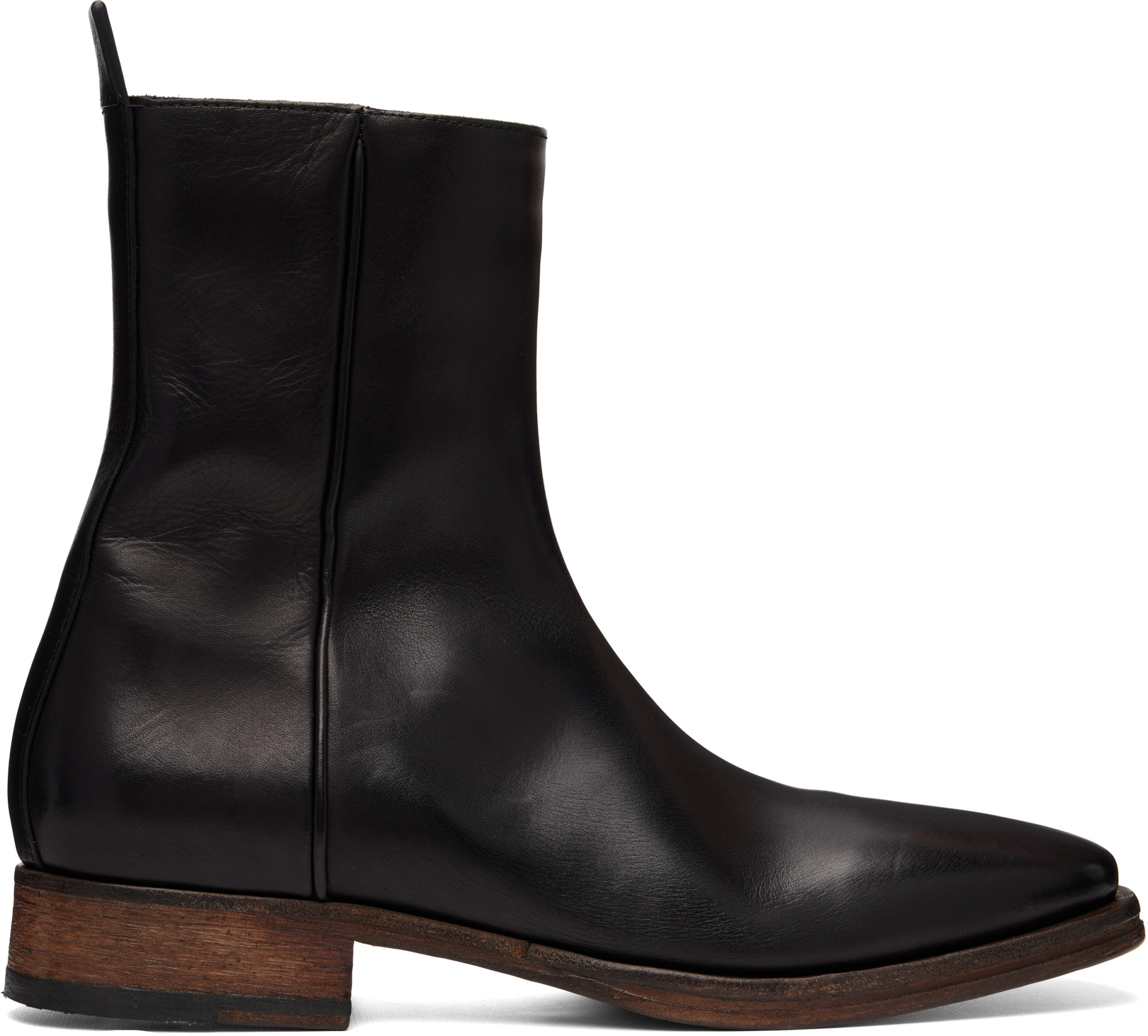 Acne Studios - Bottines noires en cuir