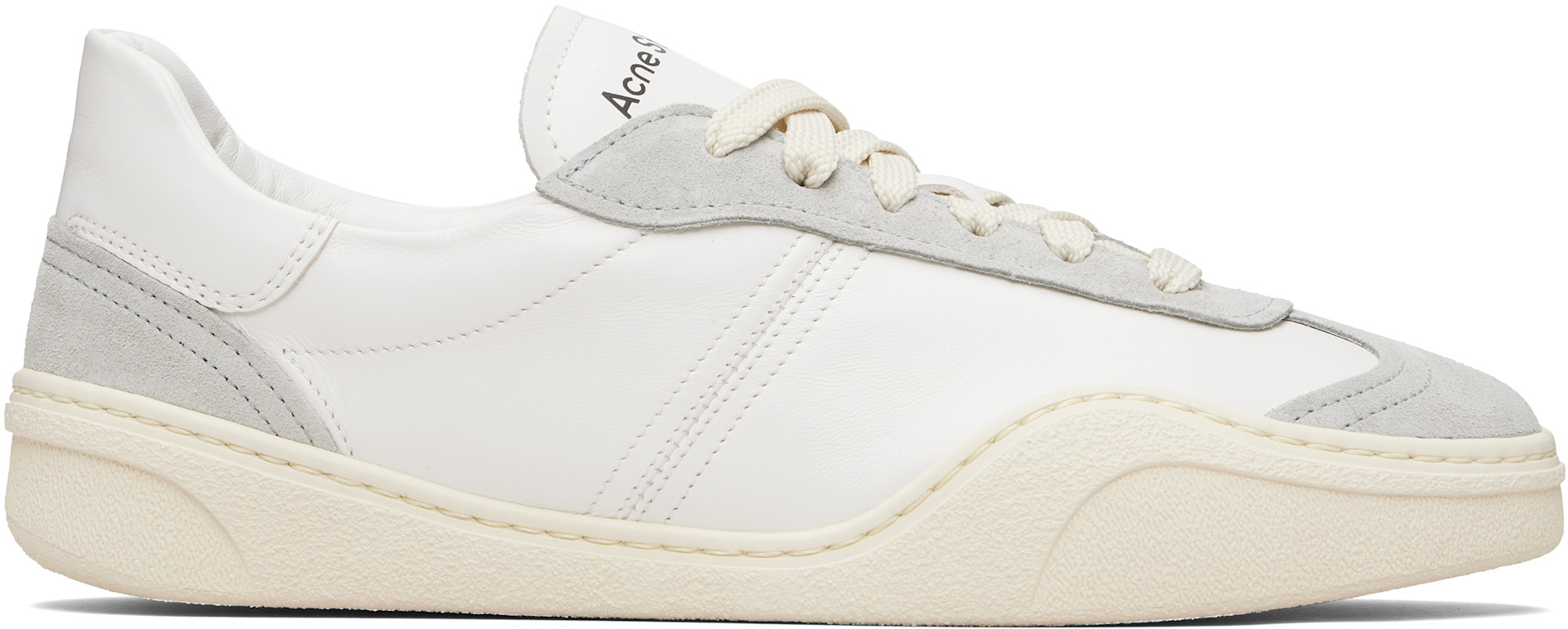 Acne Studios - Gray & White Leather Sneakers