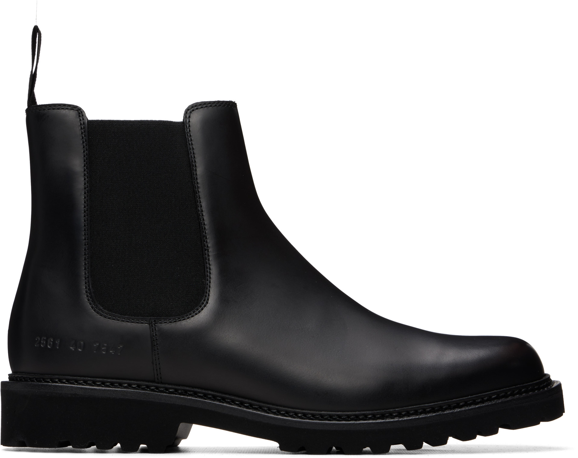 Common Projects - Black Leather Chelsea Boots