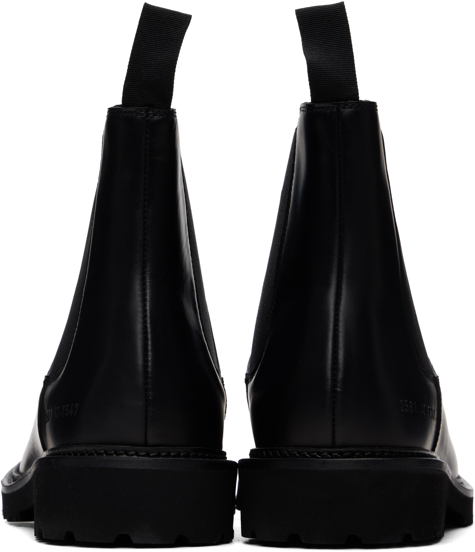 Common Projects - Black Leather Chelsea Boots