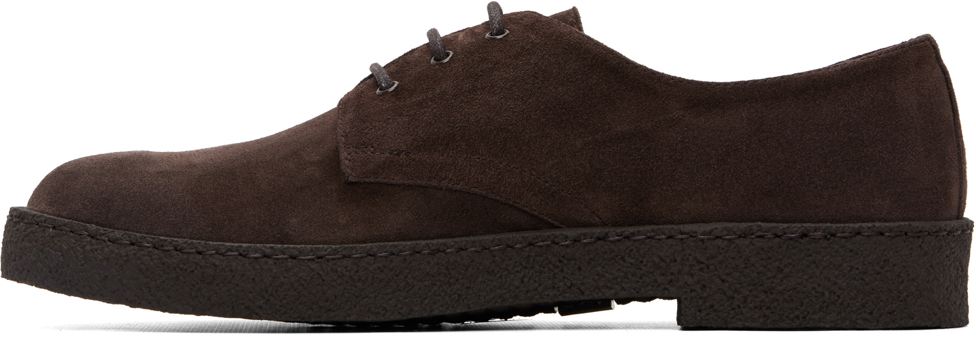 Common Projects - Brown Suede Rubber Sole Derbys