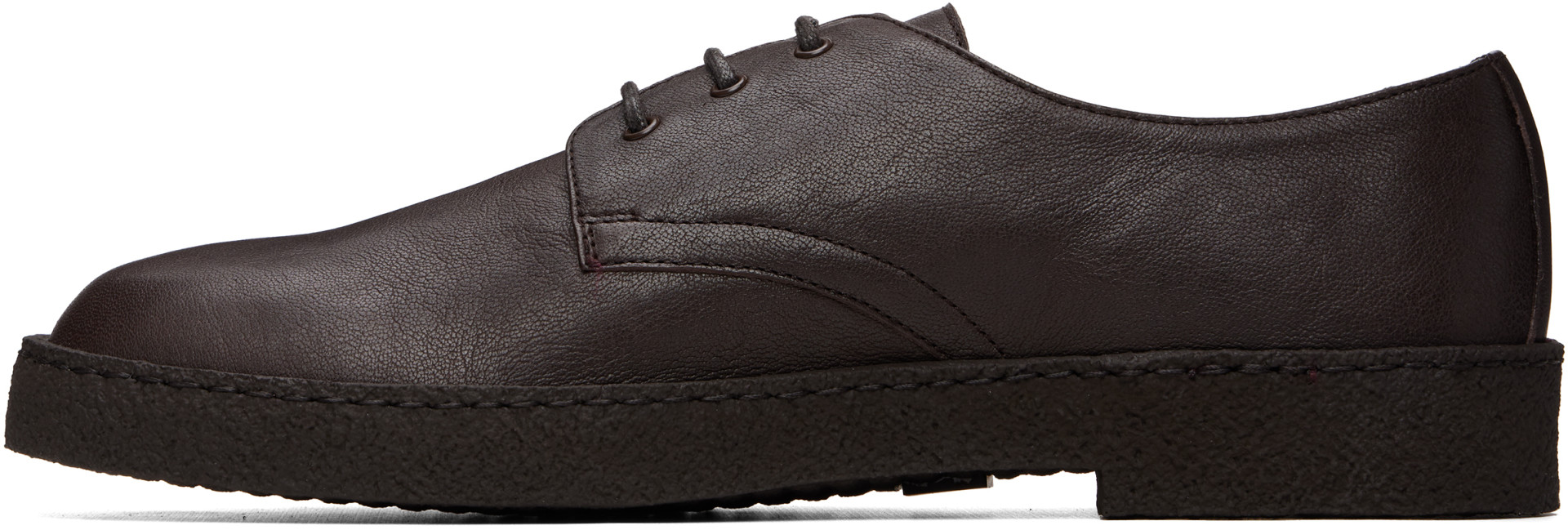Common Projects - Brown Leather Rubber Sole Derbys
