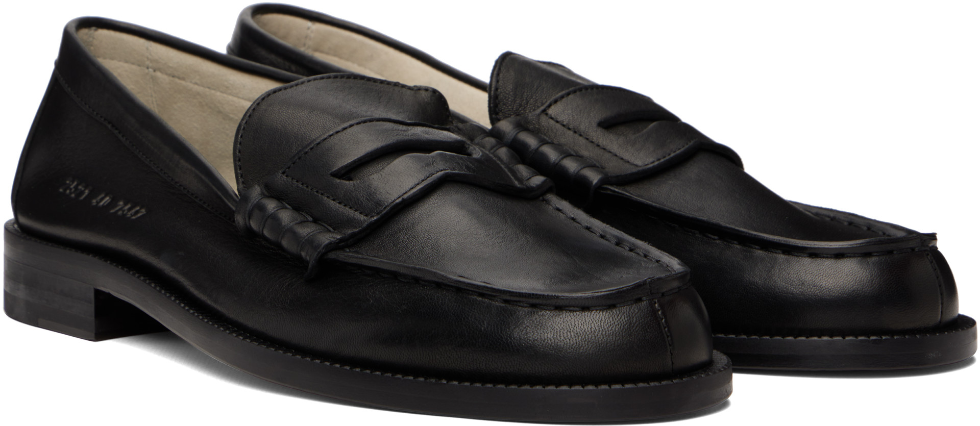 Common Projects - Flâneurs noirs en cuir