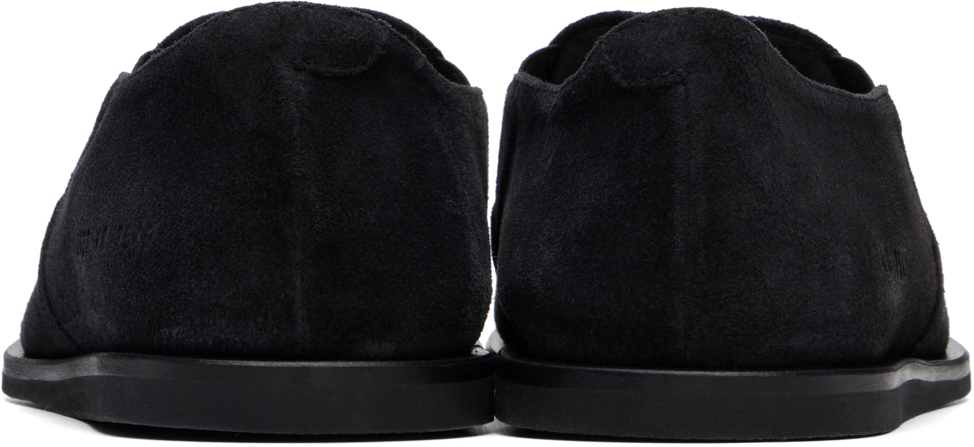 Common Projects - Black Suede Slip-on Loafers