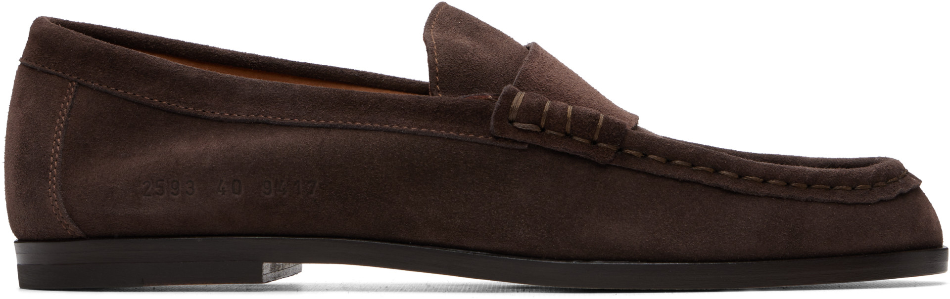 Common Projects - Flâneurs bruns en suède