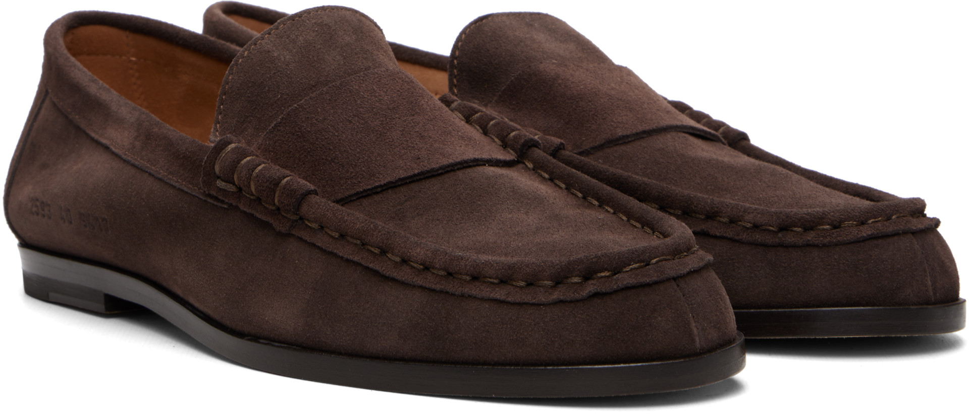 Common Projects - Flâneurs bruns en suède