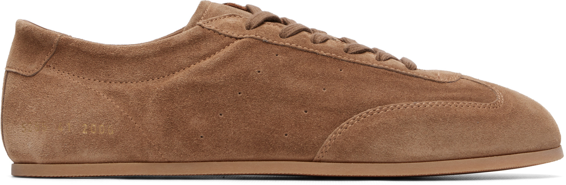Common Projects - Baskets de conduite Winter taupe en suède
