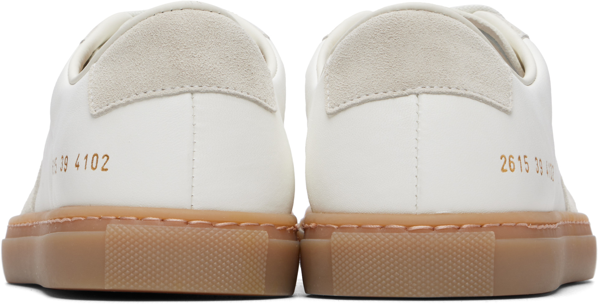 Common Projects - White & Gray BBALL Duo Sneakers