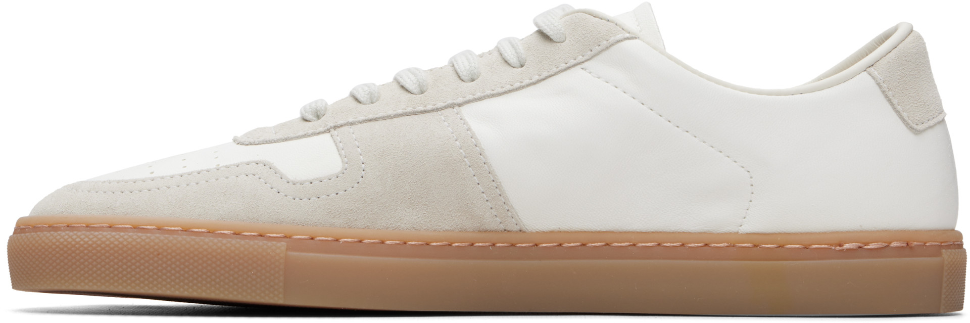 Common Projects - White & Gray BBALL Duo Sneakers