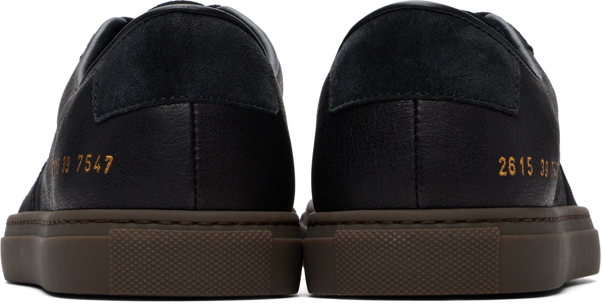 Common Projects - Baskets BBall noires en suède et en cuir