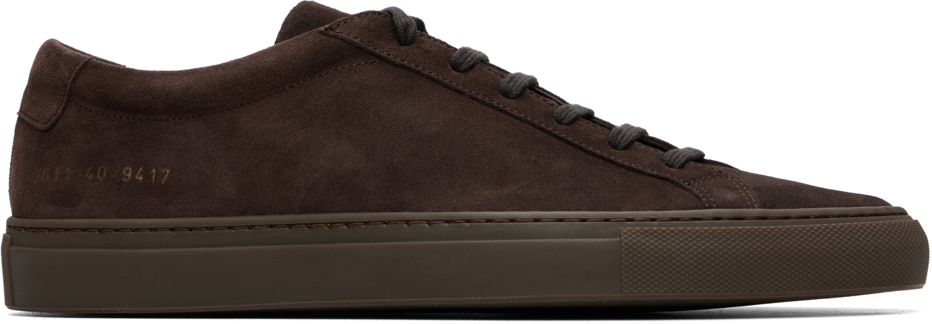 Common Projects - Brown Achilles Premium Suede Sneakers