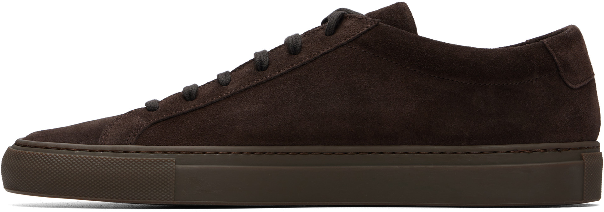 Common Projects - Brown Achilles Premium Suede Sneakers