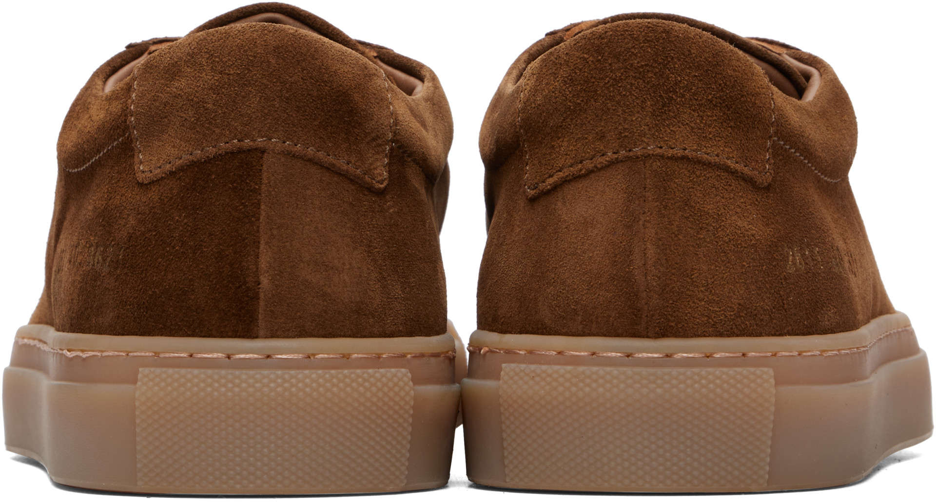 Common Projects - Brown Achilles Premium Suede Sneakers