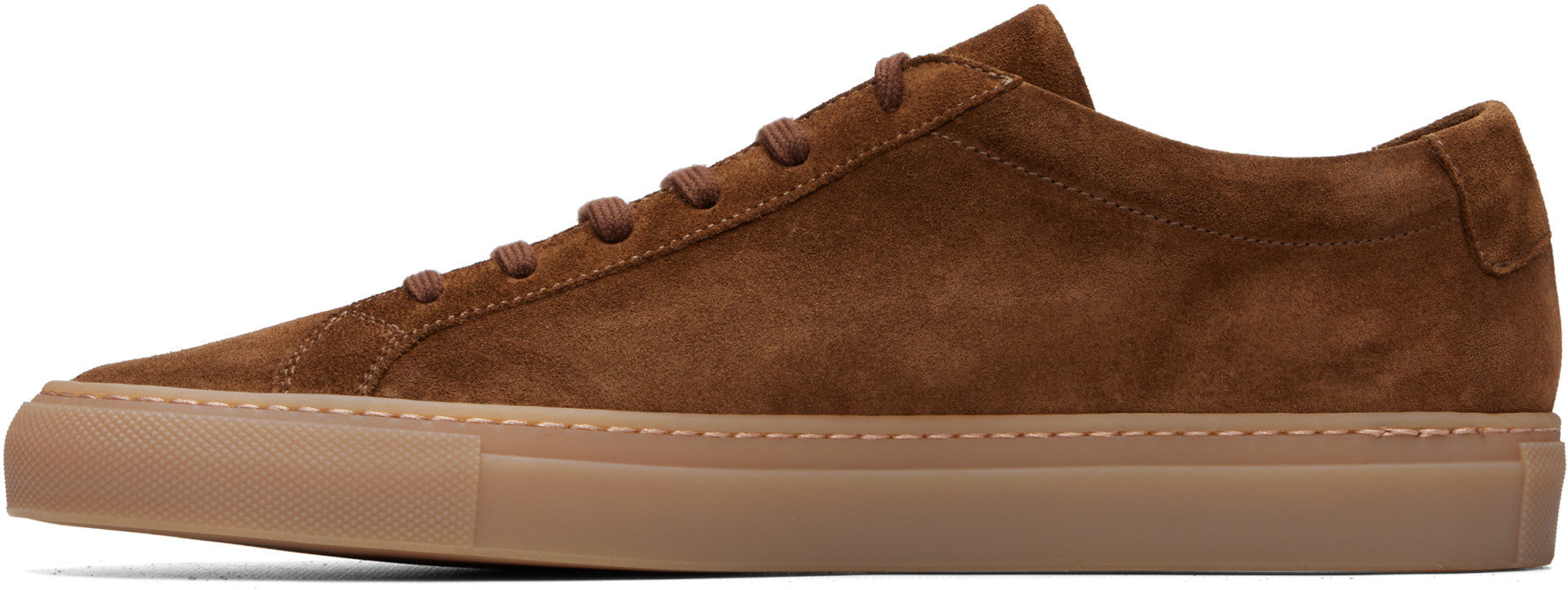 Common Projects - Brown Achilles Premium Suede Sneakers