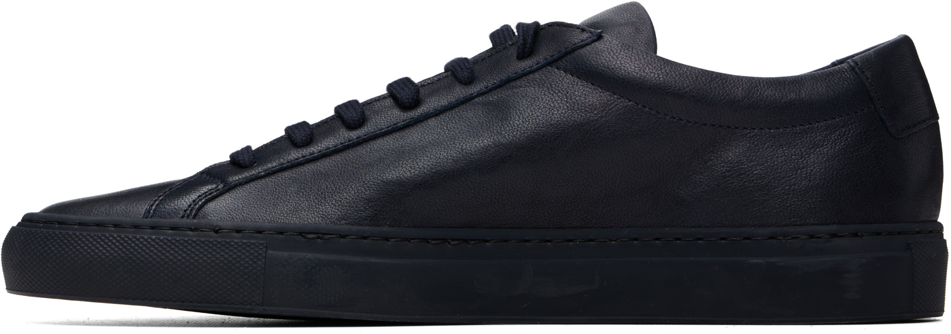 Common Projects - Navy Achilles Premium Leather Sneakers