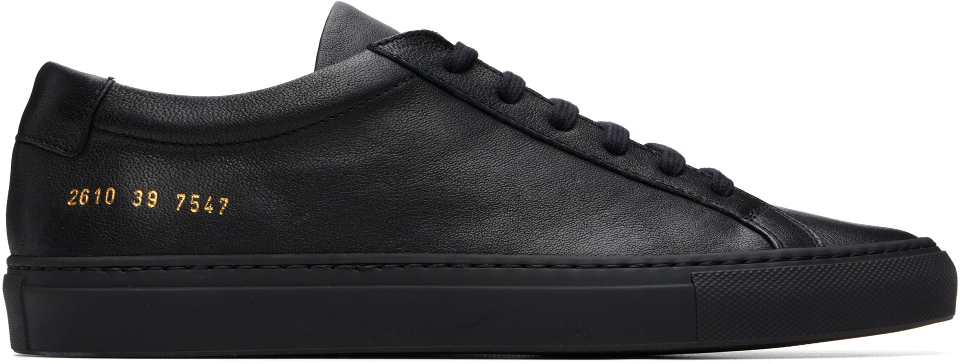 Common Projects - ブラック Achilles Premium レザースニーカー