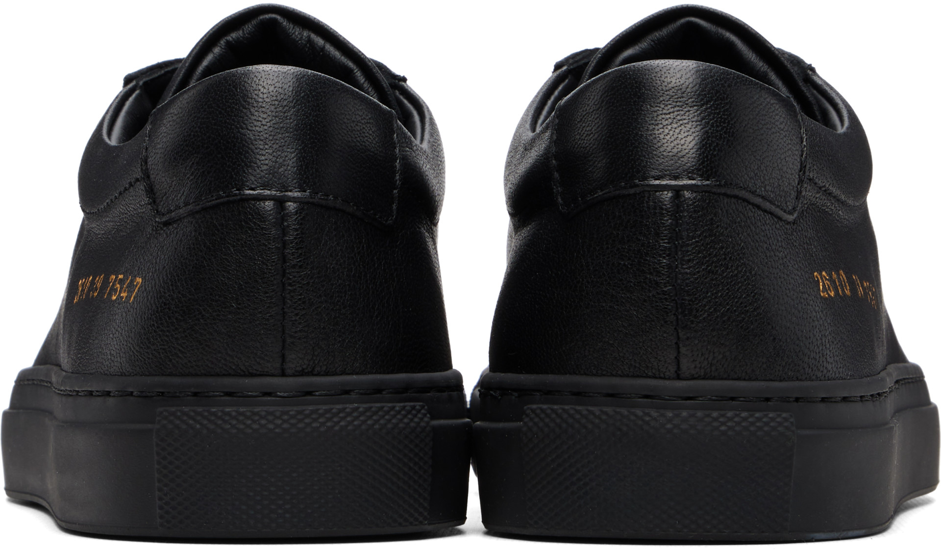 Common Projects - ブラック Achilles Premium レザースニーカー