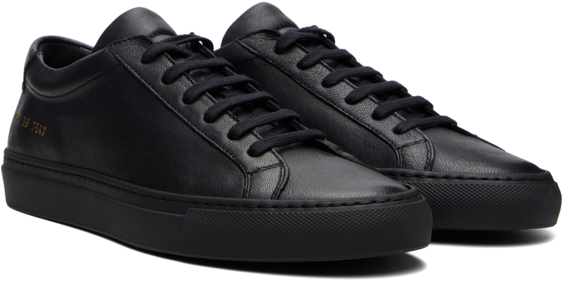Common Projects - ブラック Achilles Premium レザースニーカー
