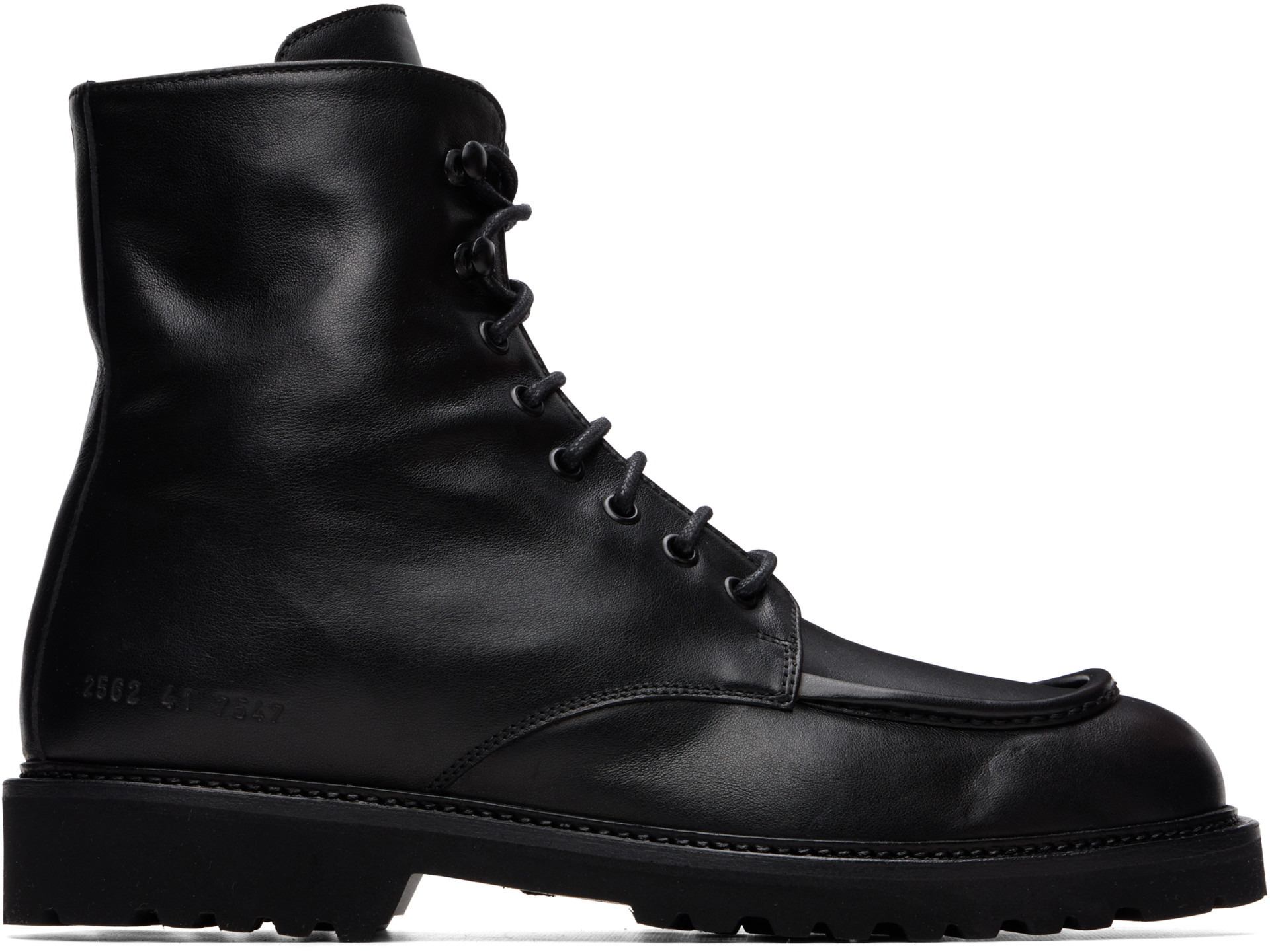 Common Projects - ブラック Piuma レザー レースアップブーツ