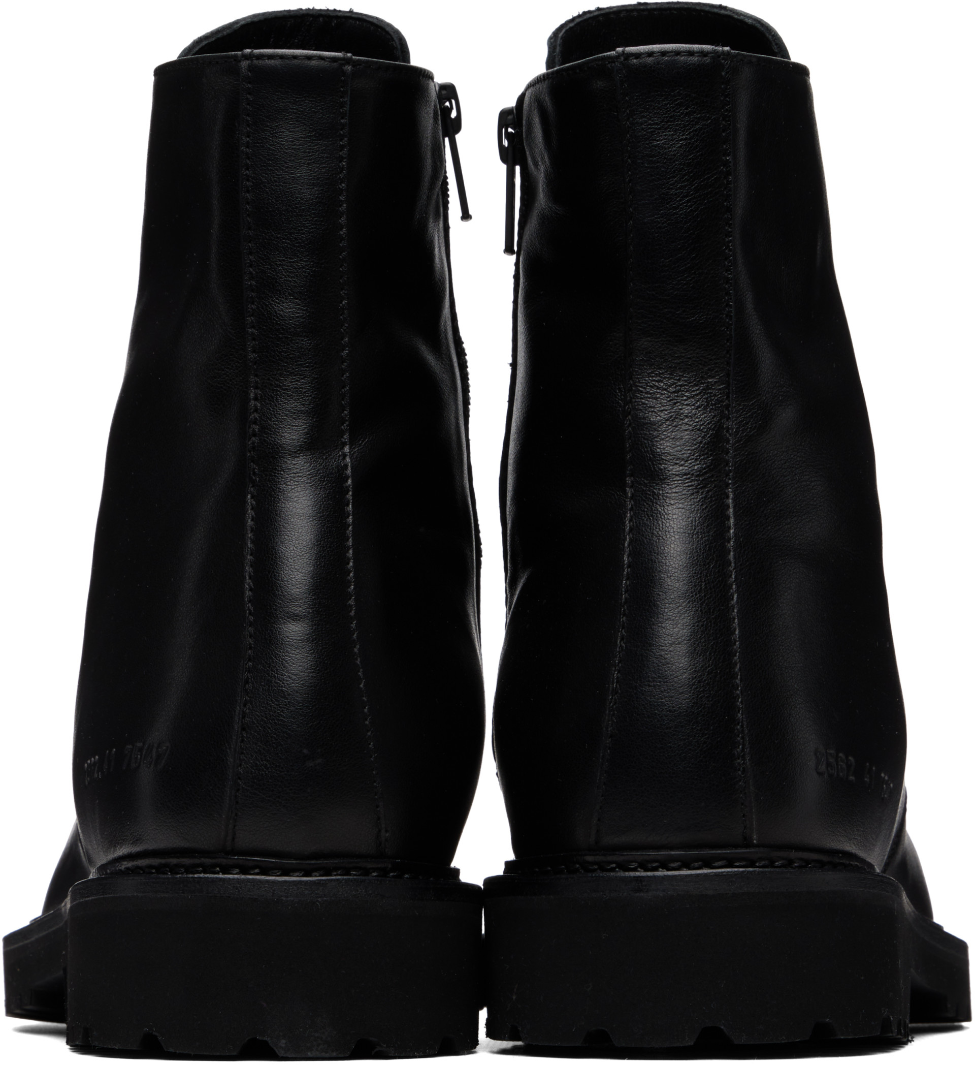 Common Projects - ブラック Piuma レザー レースアップブーツ