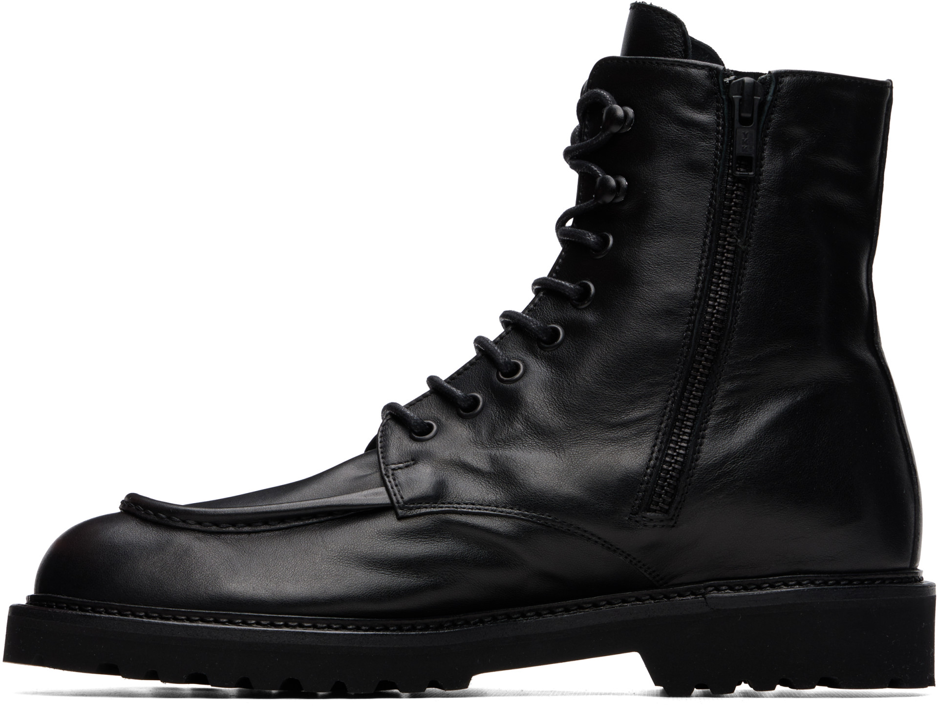 Common Projects - ブラック Piuma レザー レースアップブーツ