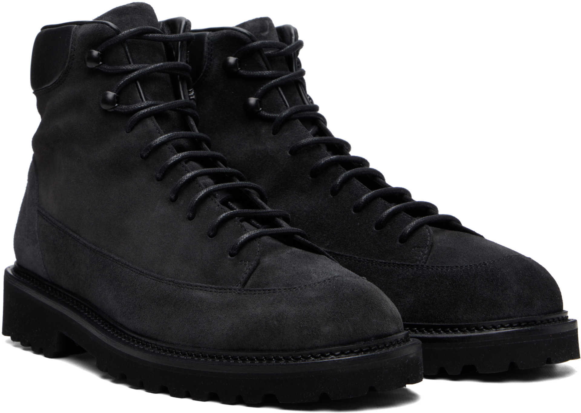 Common Projects - ブラック スエード ハイキングブーツ