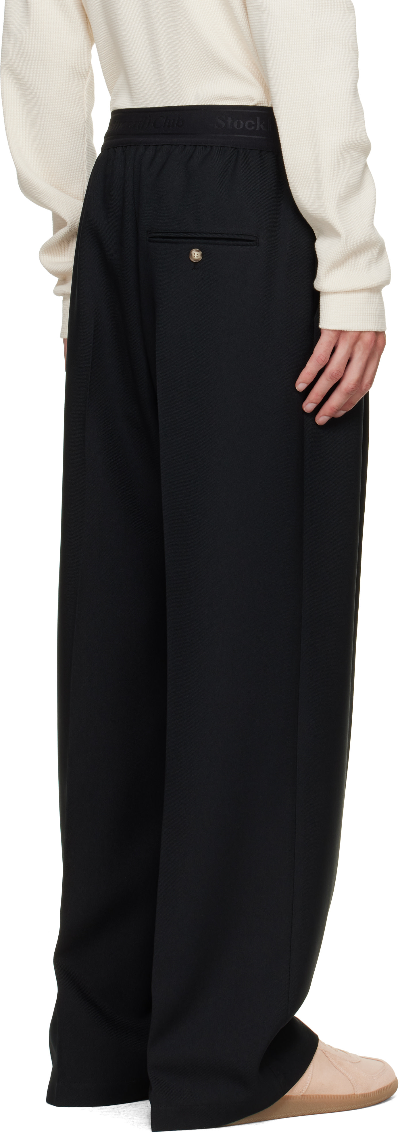 Stockholm (Surfboard) Club: Black Relaxed Fit Trousers | SSENSE